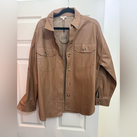 Leather Shacket - Picture 1 of 5